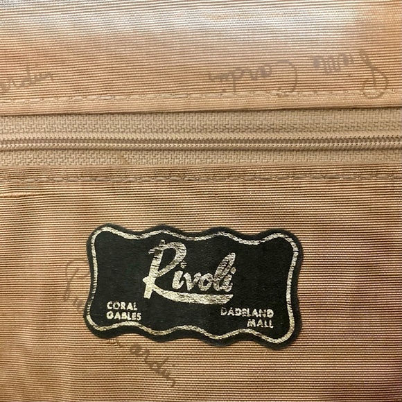 Vintage PIERRE CARDIN Leather Clutch Shoulder Bag Tan Parisian - Picture 4 of 11